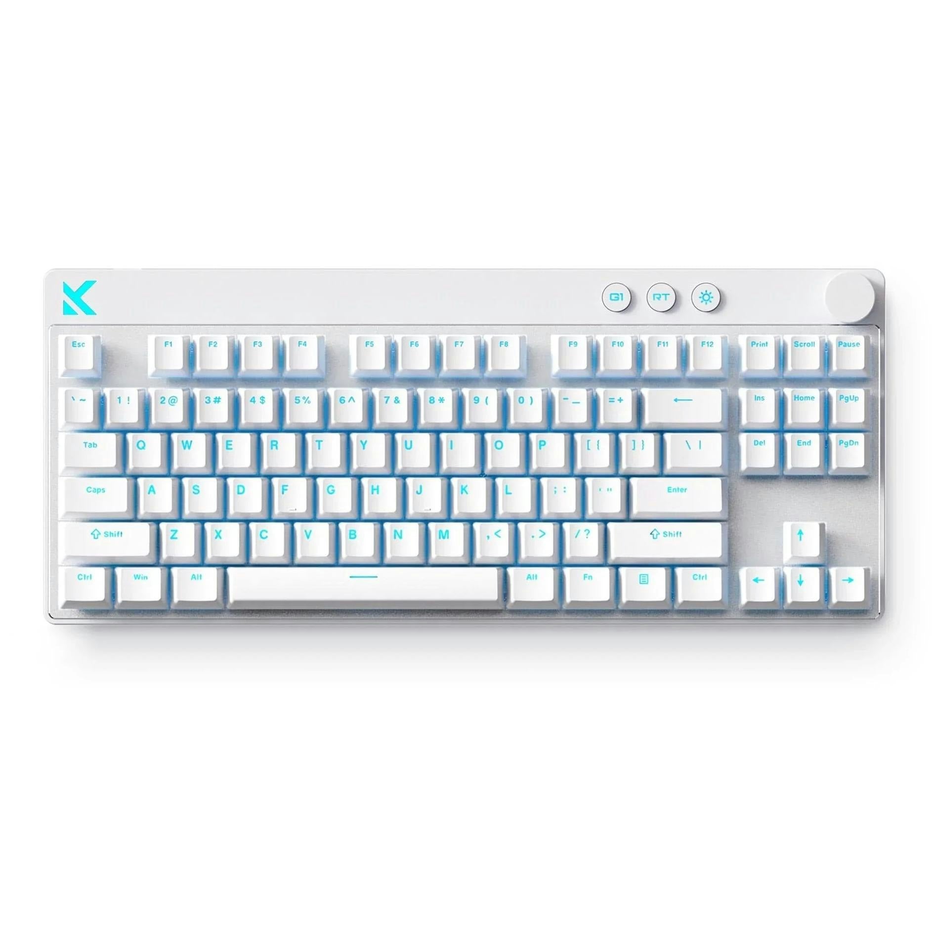 MCHOSE Mix 87 HE Magnetic 8K Wired Gaming Keyboard - White (Apollo Magnetic Switch)